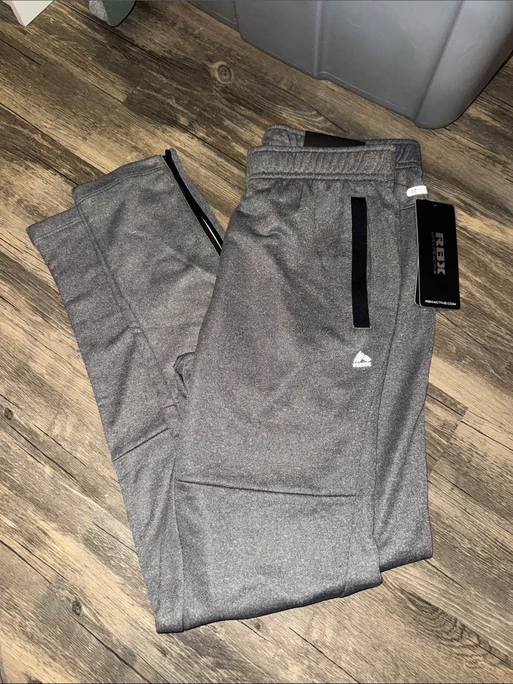 RBX Men's Gray Slim Athletic Joggers